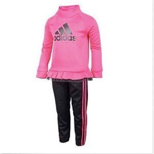 adidas Shirts & Tops - adidas Baby Girls' Tricot Zip Jacket and Pant Set adidas Shirts & Tops - adidas Baby Girls' Tricot Zip Jacket and Pant Set